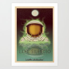 Visit Lake Silencio! Art Print