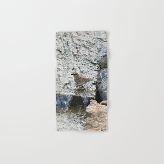 Water (Chipping Sparrow) Hand & Bath Towel