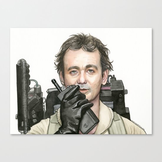 Bill Murray as Peter Venkman from Ghostbusters Canvas Print