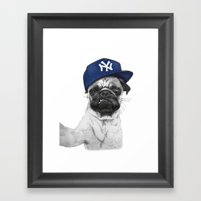 Pug life Framed Art Print