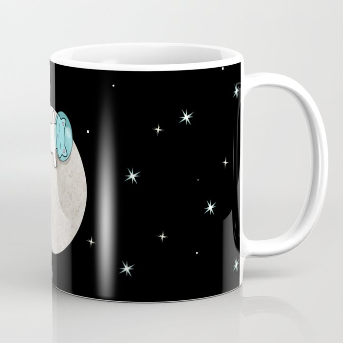 Cat On A Moon Coffee Mug