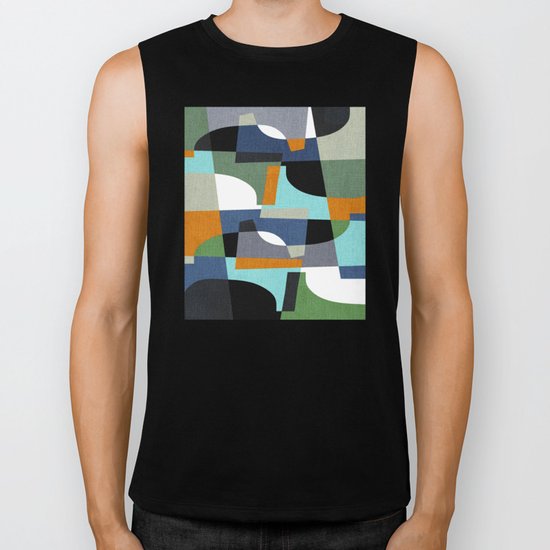 Fragments III Biker Tank