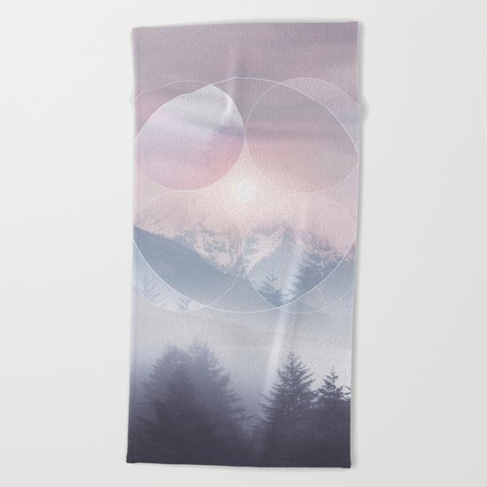 Geometric Vibes 02 Beach Towel