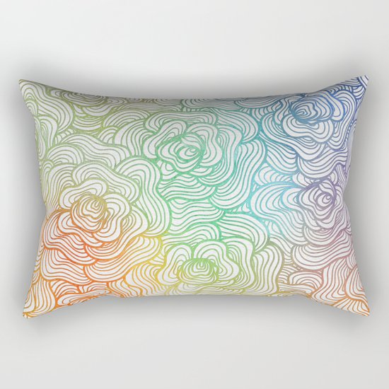 Abstract Roses 2 Rectangular Pillow