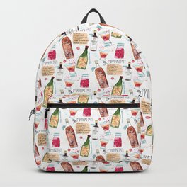 My Manhattan with Bourbon Cocktail Recipe Illustration Backpack | Bourbon, Cocktailrecipe, Retrococktail, Happyhour, Watercolor, Bar, Mixology, Cocktail, Painting, Drinks 