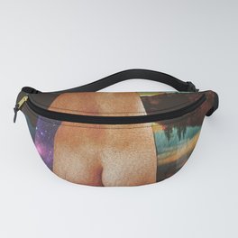 Quiverish Curtains 1 - Uncensored Fanny Pack | Galaxy, Sensual, Sexy, Mountains, Quiveringart, Space, Hipster, Collage, Quiver, Quivering 