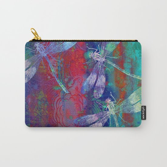 A Dragonflies QP Carry-All Pouch