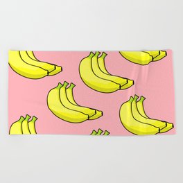 Iconic Cartoon Banana Patern Beach Towel