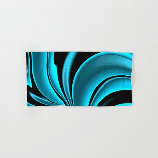 Abstract Fractal Colorways 02 Pacific Blue Hand & Bath Towel