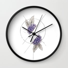 Floral Division Wall Clock