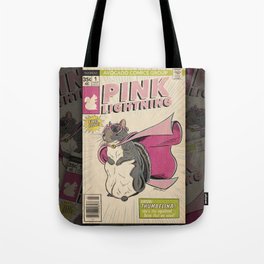 Little Thumbelina Girl: Pink Lightning Tote Bag