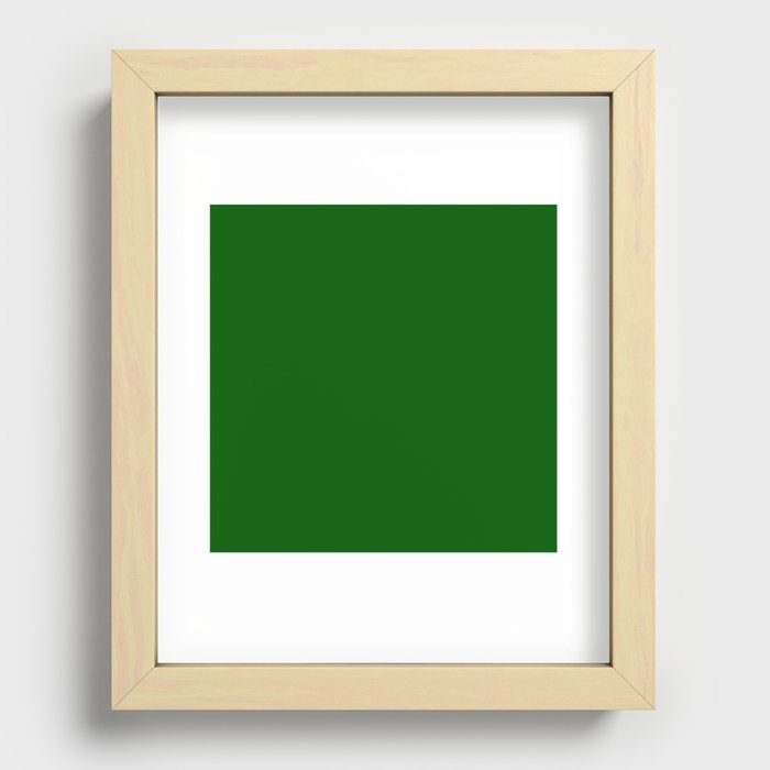 Monochrome green 0-85-0 Recessed Framed Print