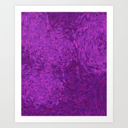 Pretty Purple Pattern Art Print