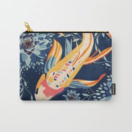 The Lotus Pond Carry-All Pouch | Nature, Fish, Balance, Flowers, Graphicdesign, Pond, Lotus, Peace, Animal, Water 
