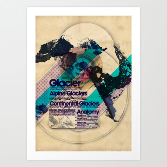 Glaciers - Exploration #4 Art Print