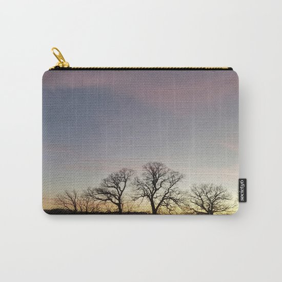 Autumn Sunset Silhouette - Pheasant Branch Conservancy Carry-All Pouch