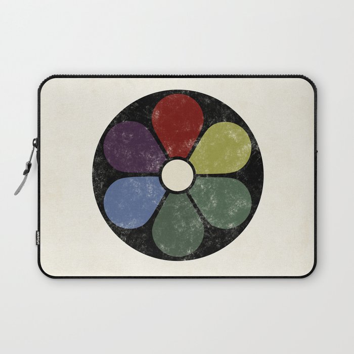 Vintage remake of Plate 4: Darkened Shades of the Primaries and their Complementaries, from the book Colour Harmony And Contrast, 1912 by James Ward Laptop Sleeve