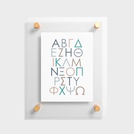 Greek Alphabet Floating Acrylic Print