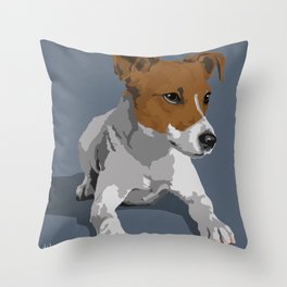 Jack Russell Terrier Dog Throw Pillow