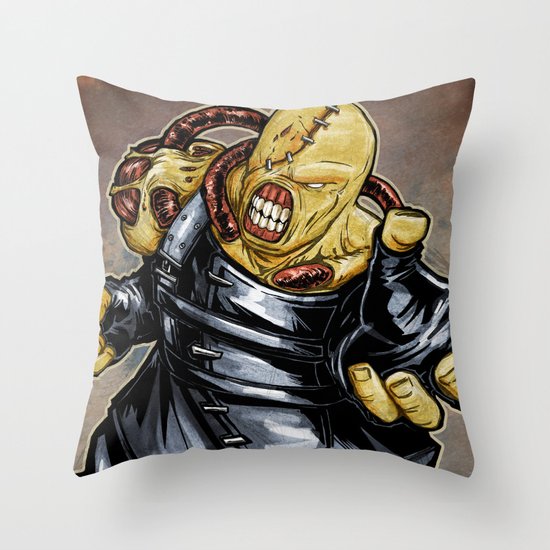 Nemesis: Resident Evil Throw Pillow