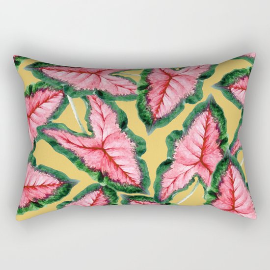 Caladium #society6 #decor #buyart Rectangular Pillow