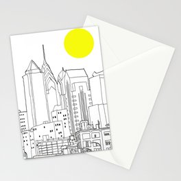 Philly Blueprint BW Stationery Cards