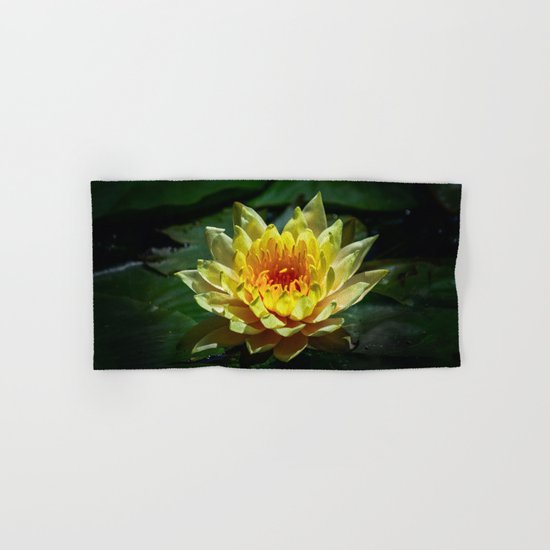 Yellow water lily Hand & Bath Towel