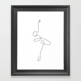 Abstract Ballerina Framed Art Print
