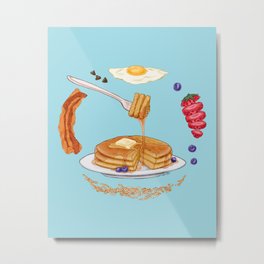 Pancake Mandala Metal Print