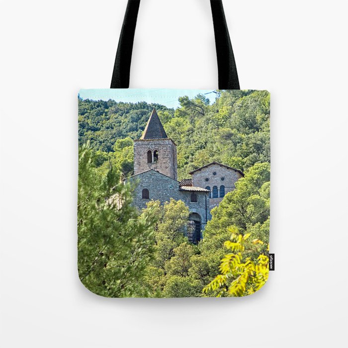 Medieval Gothic Abbey of San Cassiano Woods, Narni, Italy Tote Bag