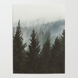 Forest Fog Mountain IV - Wanderlust Nature Photography Poster