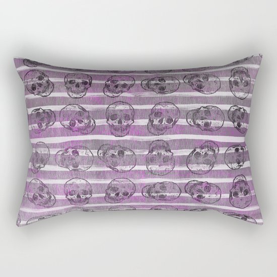 Grunge Skulls Rectangular Pillow