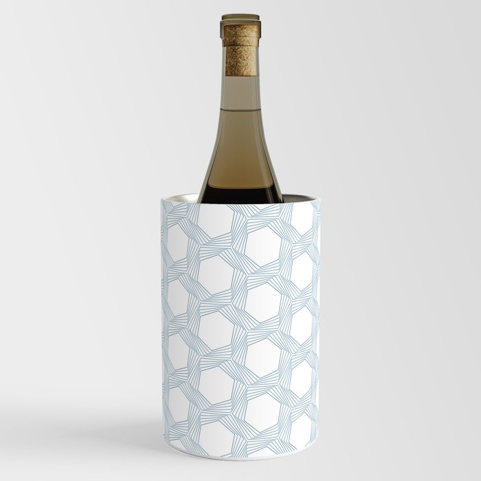 Blue Hexagons Wine Chiller