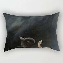 Thou Shalt Not Kill - Karl Wilhelm Diefenbach ,1902 Rectangular Pillow