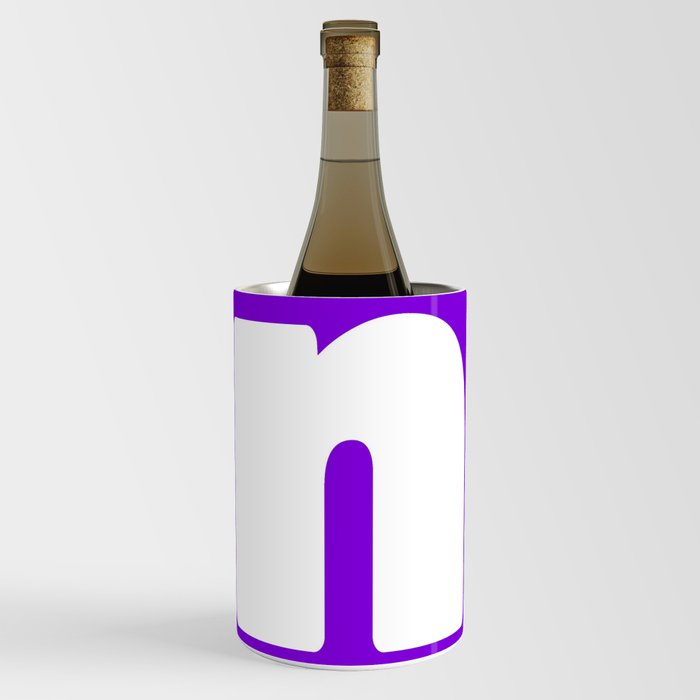 n (White & Violet Letter) Wine Chiller