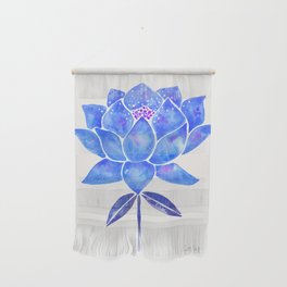 Sacred Lotus – Blue Blossom Wall Hanging