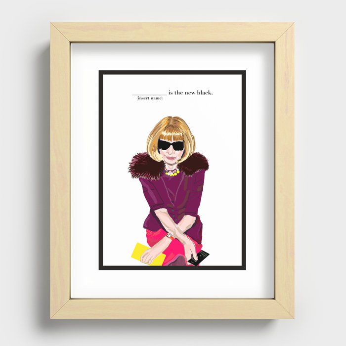 Anna Wintour Recessed Framed Print