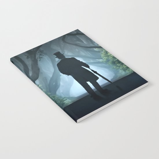 Morning visit in cold Dark Hedges Notebook