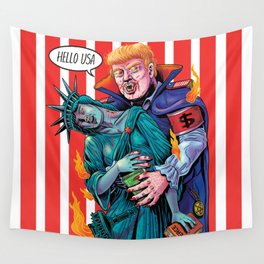 HELLO USA Wall Tapestry