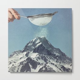 Sifted Summit II - Snow Sugar on Mountain Peak Metal Print