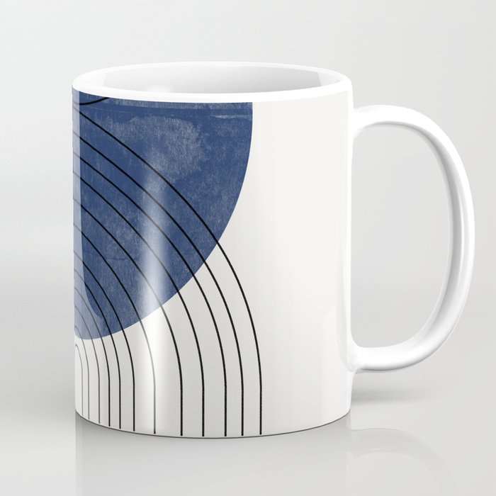 Mid Century Modern Blue Perfect Balance Coffee Mug