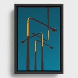 of light poles I Framed Canvas