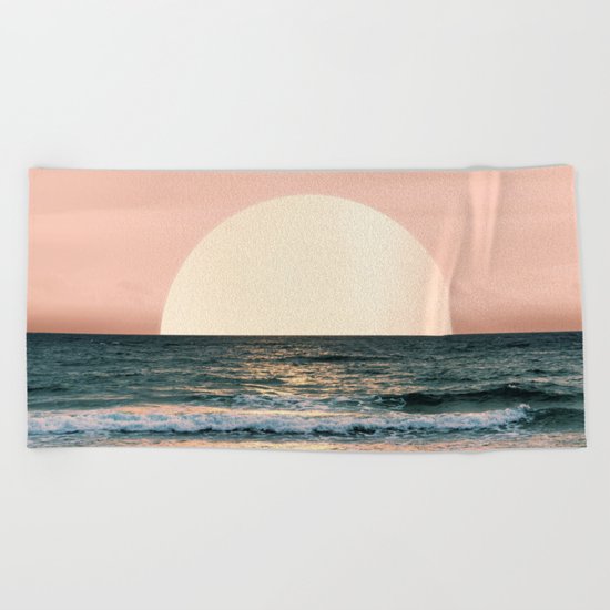 Summer Sunset Beach Towel