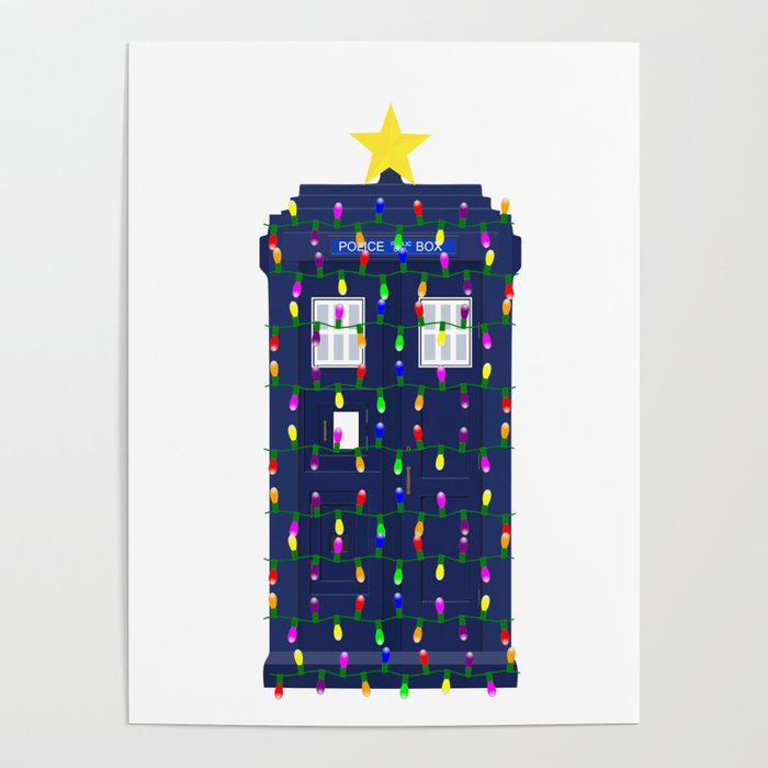 CHRISTMAS TARDIS  Poster
