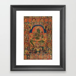 Hindu Krishna Tapestry Framed Art Print