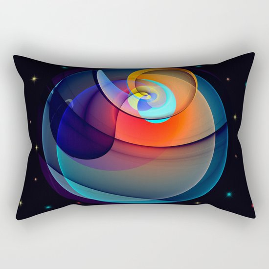 Other dimensions, colourful fractal abstract Rectangular Pillow