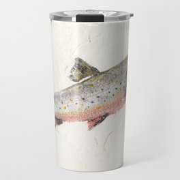 Brook Trout in Spawning colors-Gyotaku Travel Mug