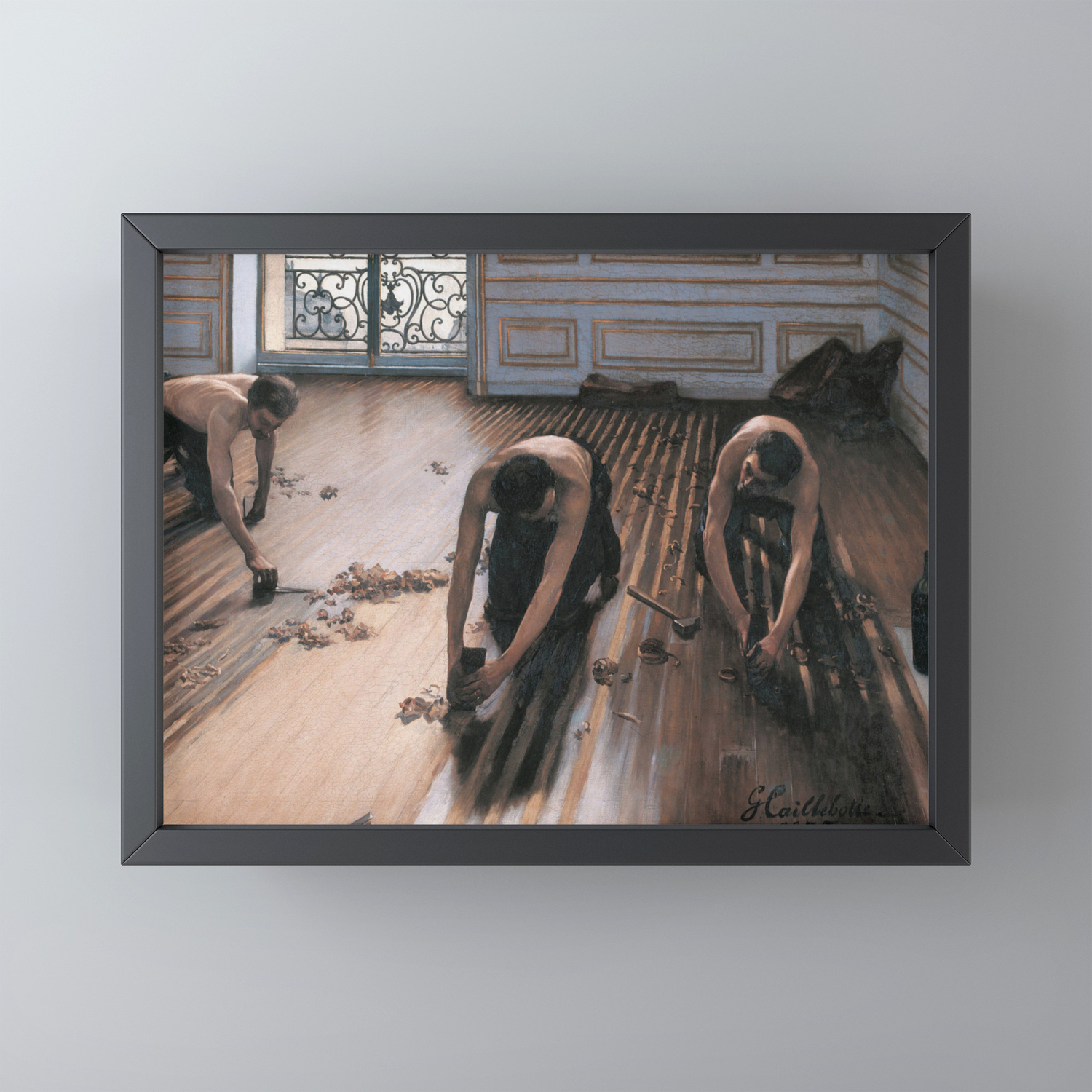 The Floor Scrapers Framed Mini Art Print By Historia Images