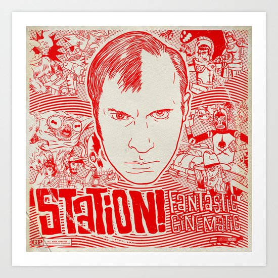 Station! Fantastic Cinematic Album Cover Art Print