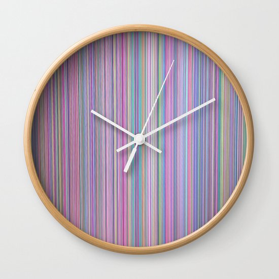 Broken TV Screen Test Pattern Wall Clock